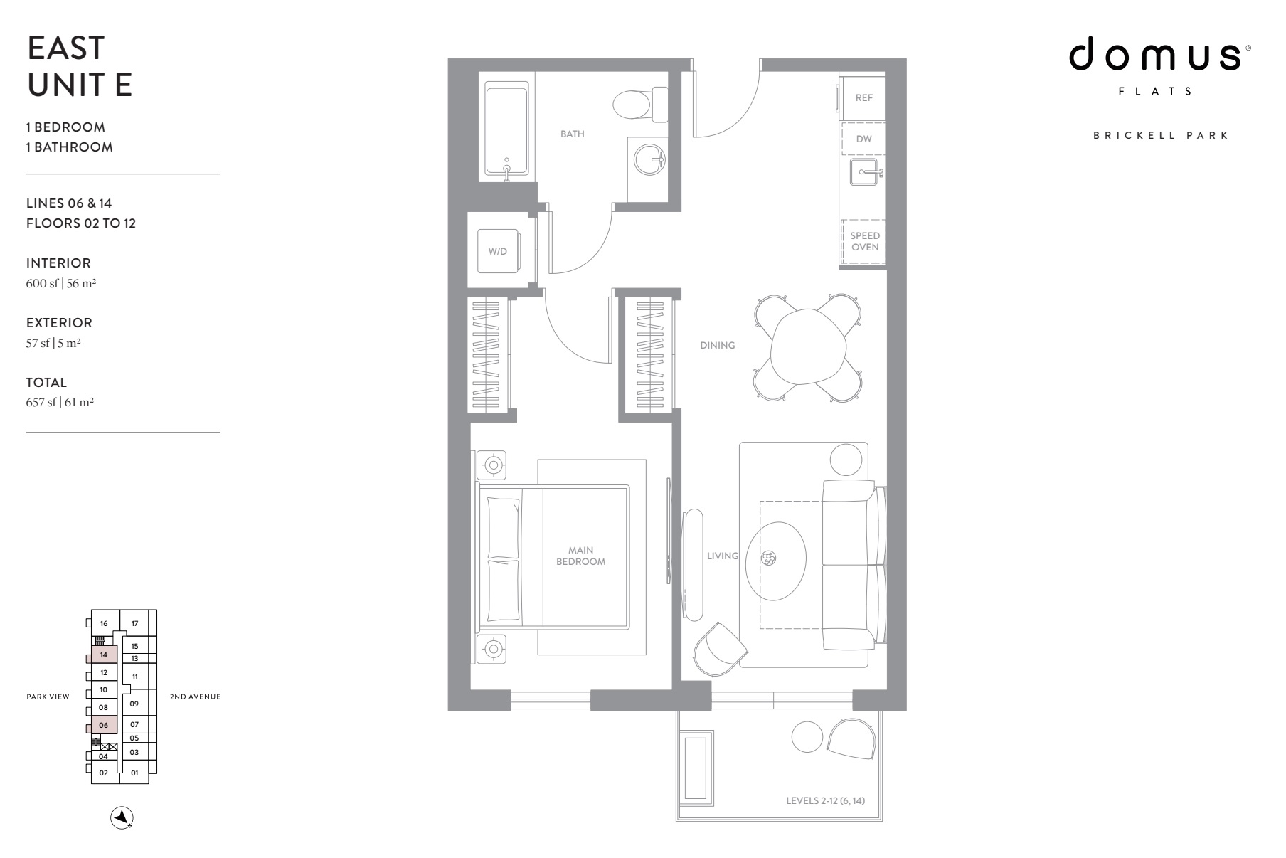 Unit E East Lines 6 & 14 1-1 Domus
