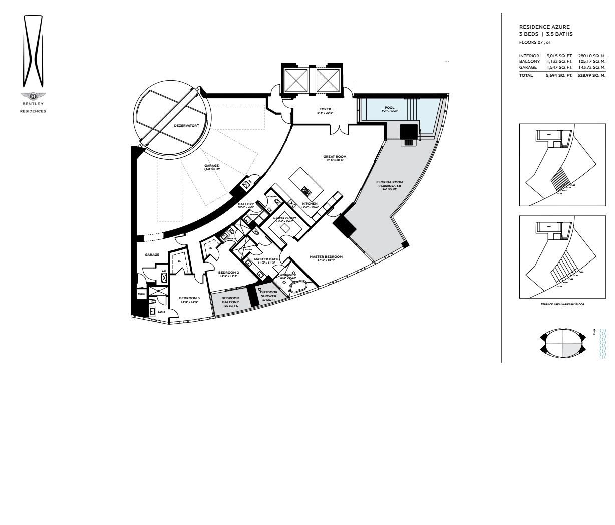 Residence Azure_floor07_3B_3.5baths