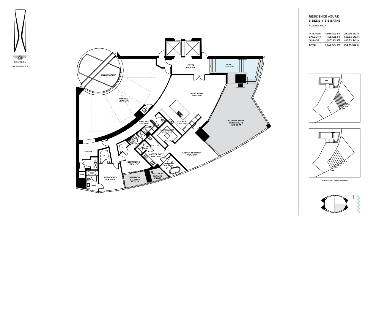 Residence Azure_floor16_3B_3.5baths