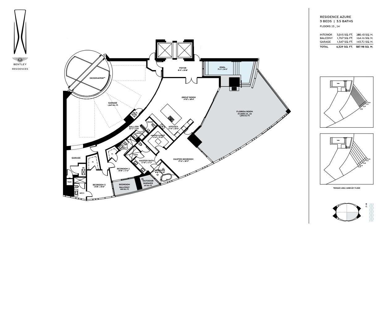 Residence Azure_floor23_3B_3.5baths