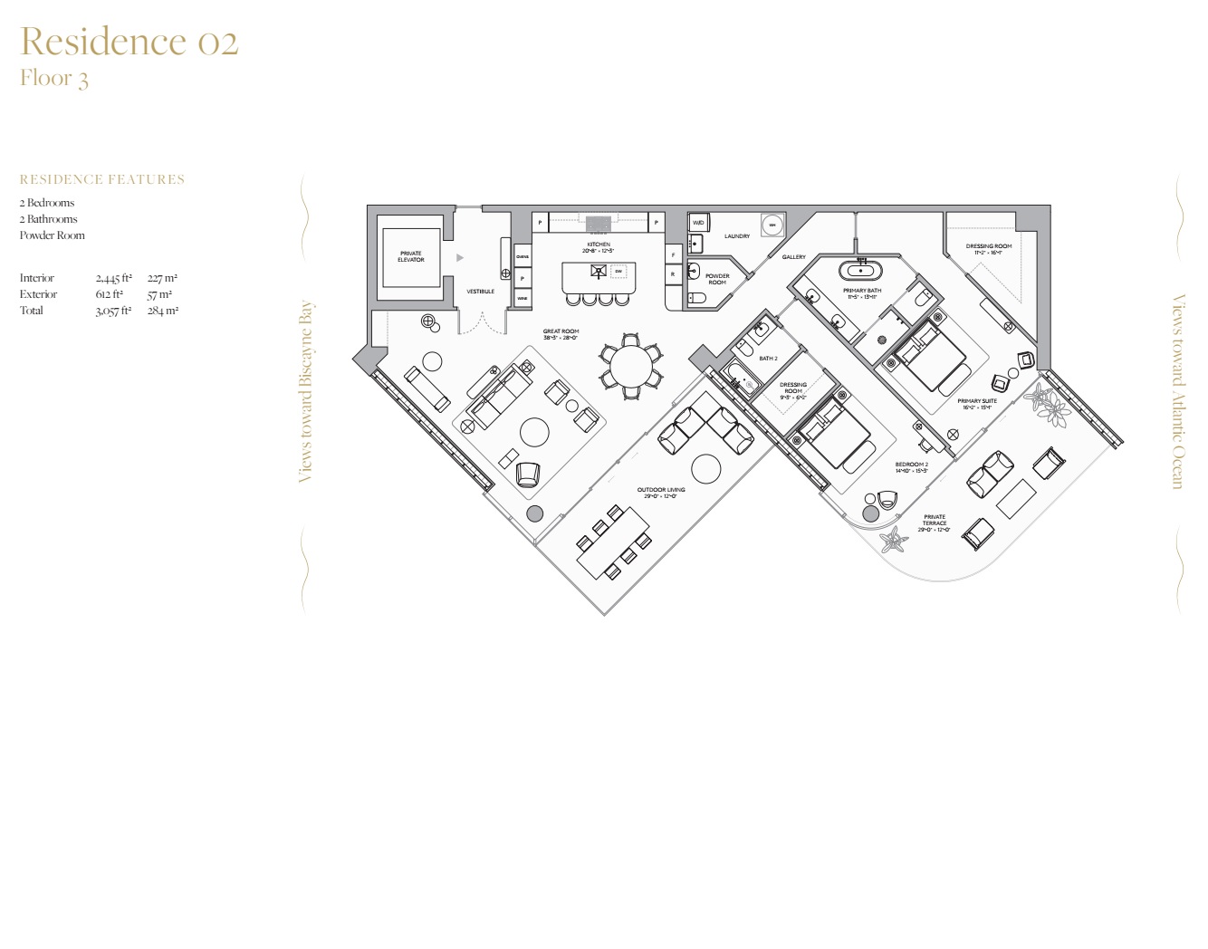 Residence 02_Floors 3_2 bed 2 bath