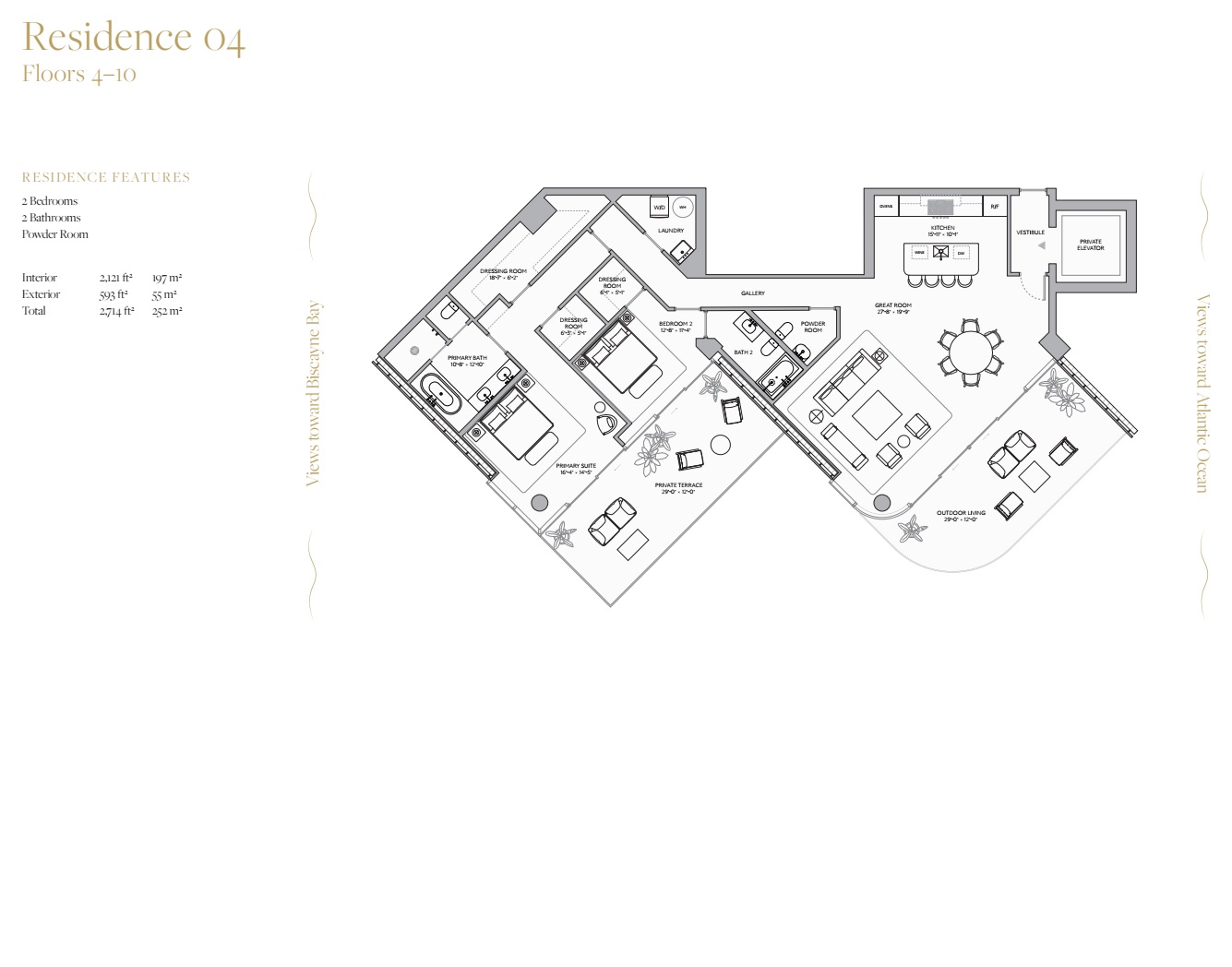 Residence 04_Floors 4-10_2 bed 2 bath