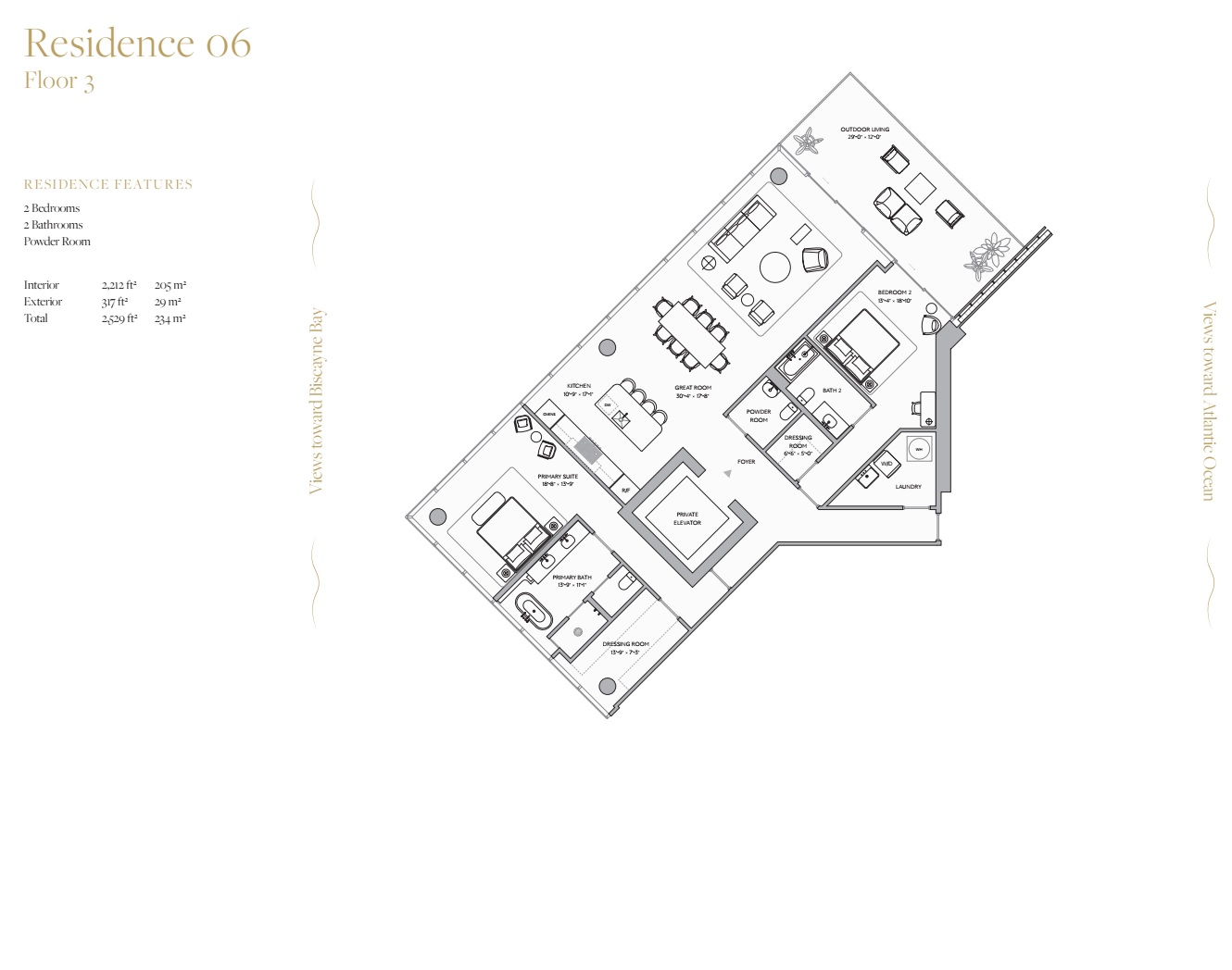 Residence 06_Floor 3_2 bed 2 bath