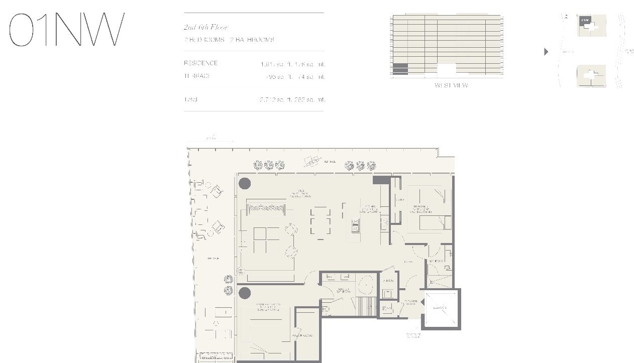 Oceana Bal Harbour -01NW 2 BED - 2 BATH
