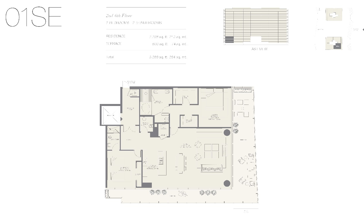 Oceana Bal Harbour -01SE 2 BED - 2 1/2 BATH