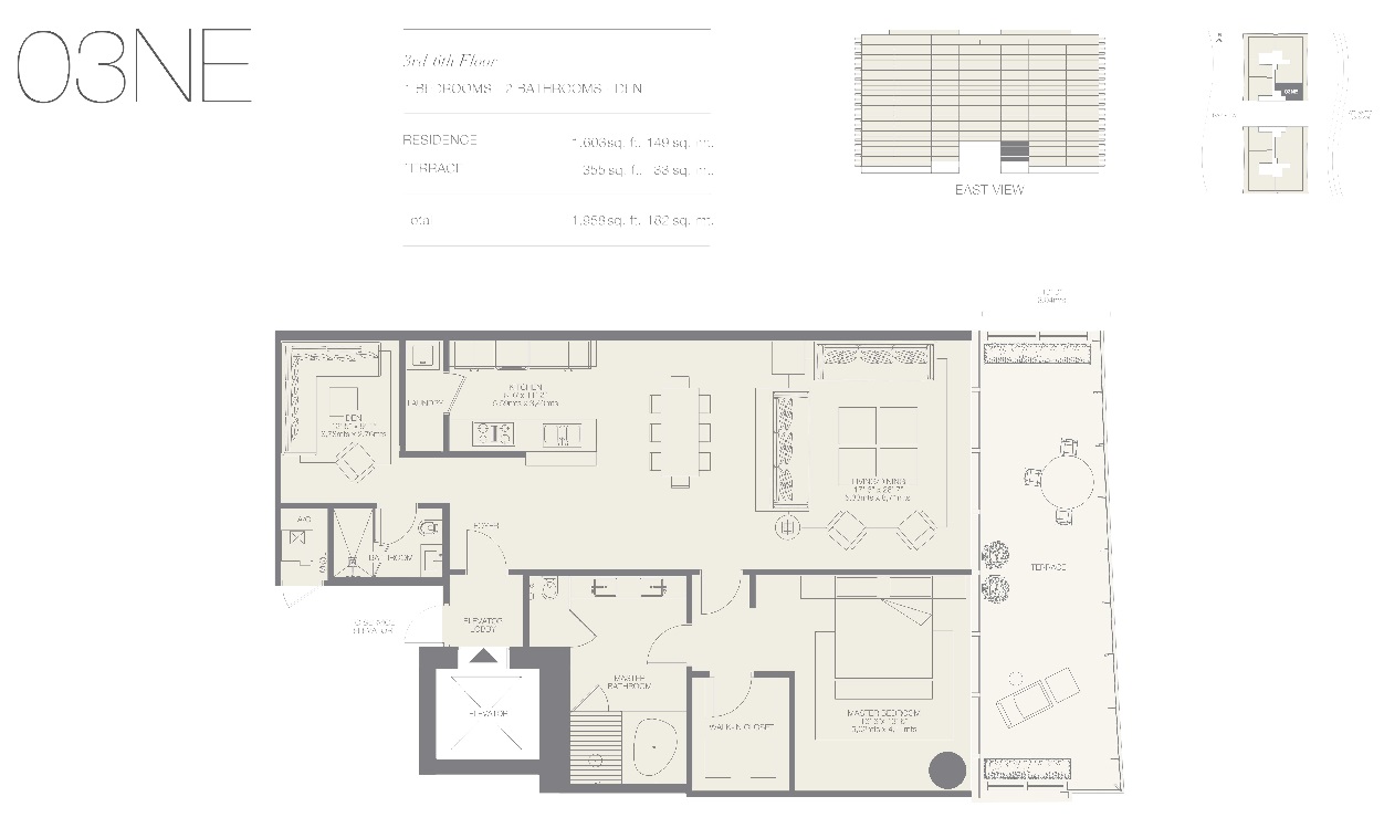 Oceana Bal Harbour -03NE 1 BED - 2 BATH