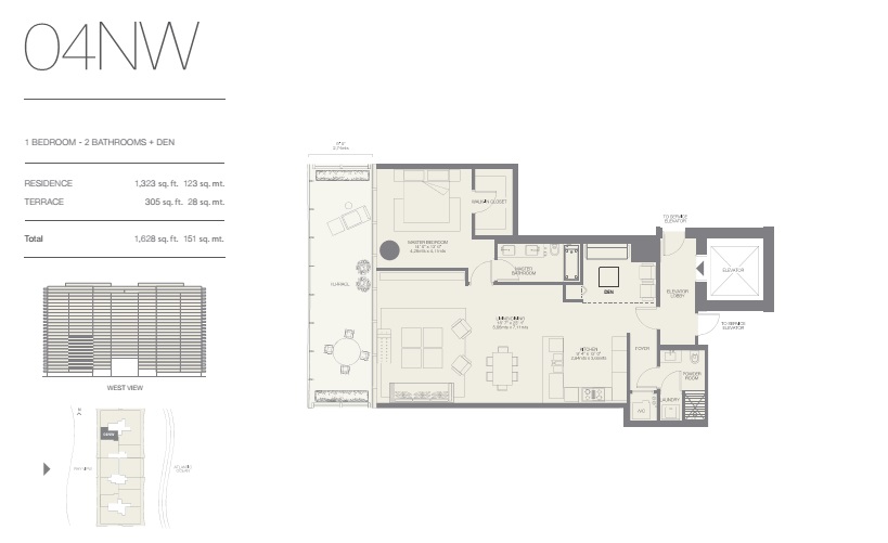 Oceana Bal Harbour -04NW 1 BED - 1 1/2 BATH