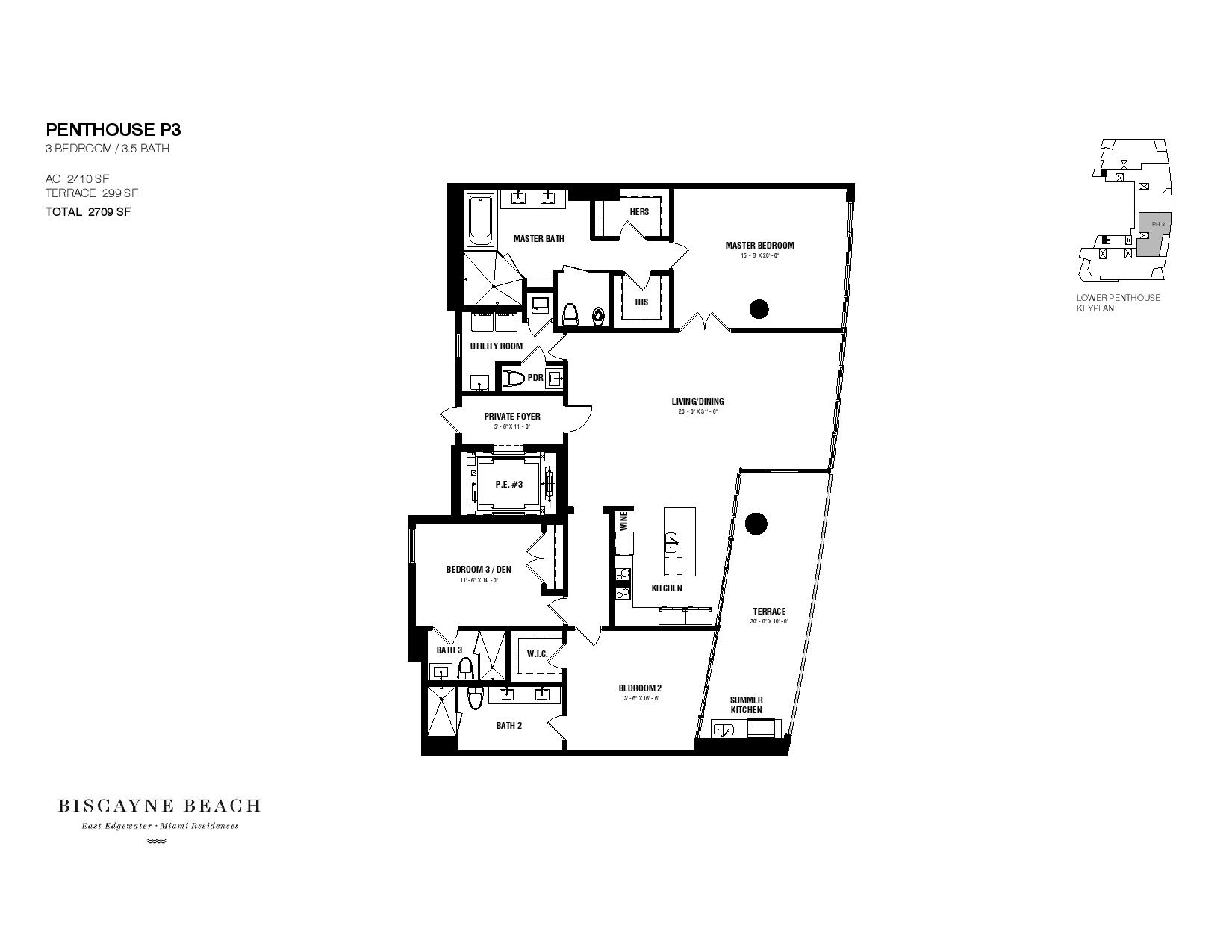 Biscayne Beach Penthouse Residence P3