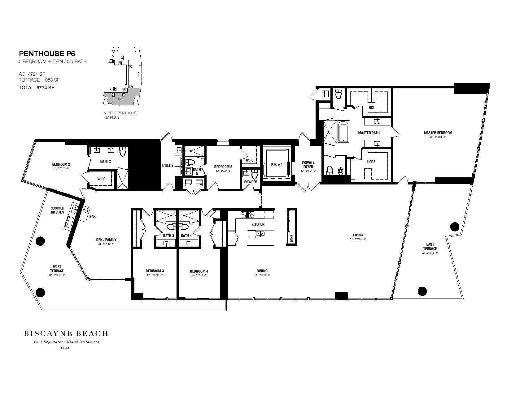 Biscayne Beach Penthouse Residence P6