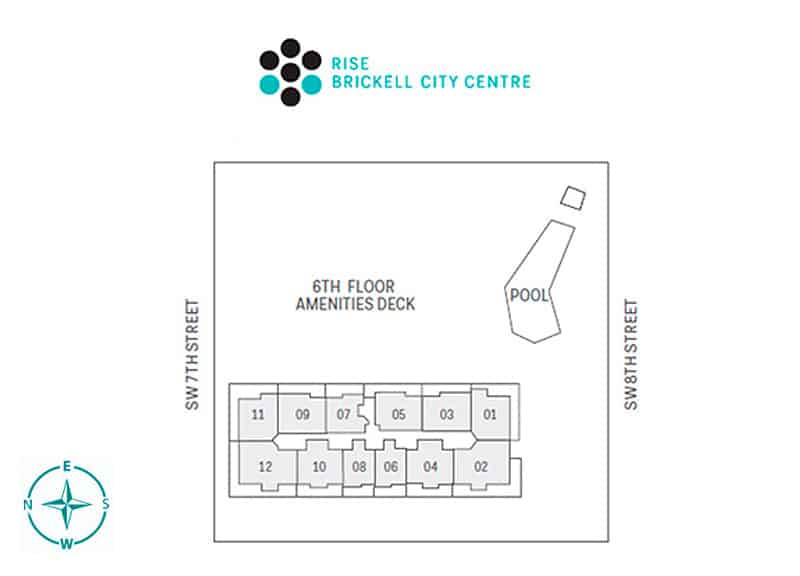 Brickell City Centre West Rise Keyplan