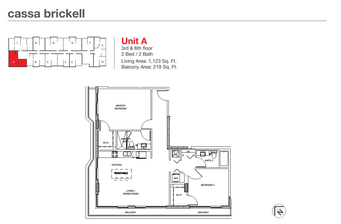 Cassa Brickell Unit A 3rd & 6th floor