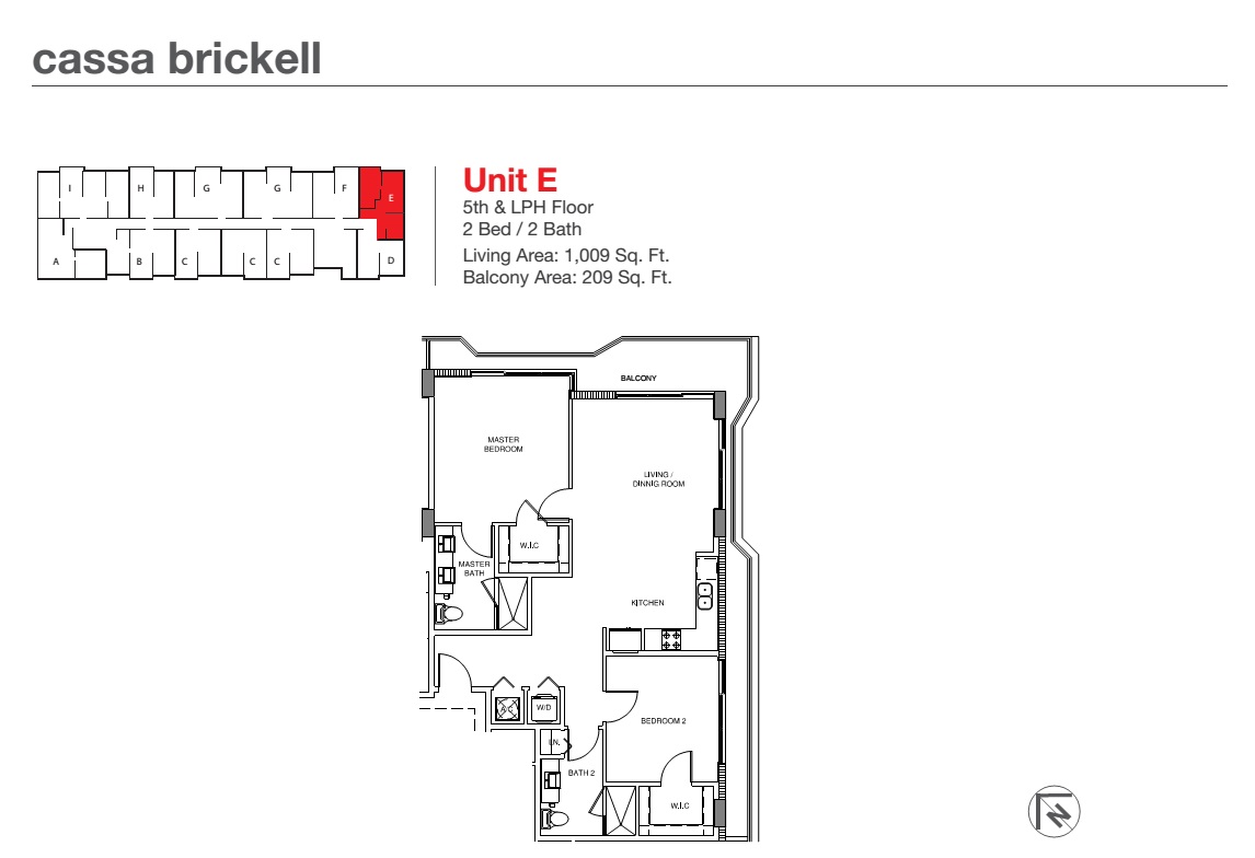 Cassa Brickell Unit E 5th & LPH floor