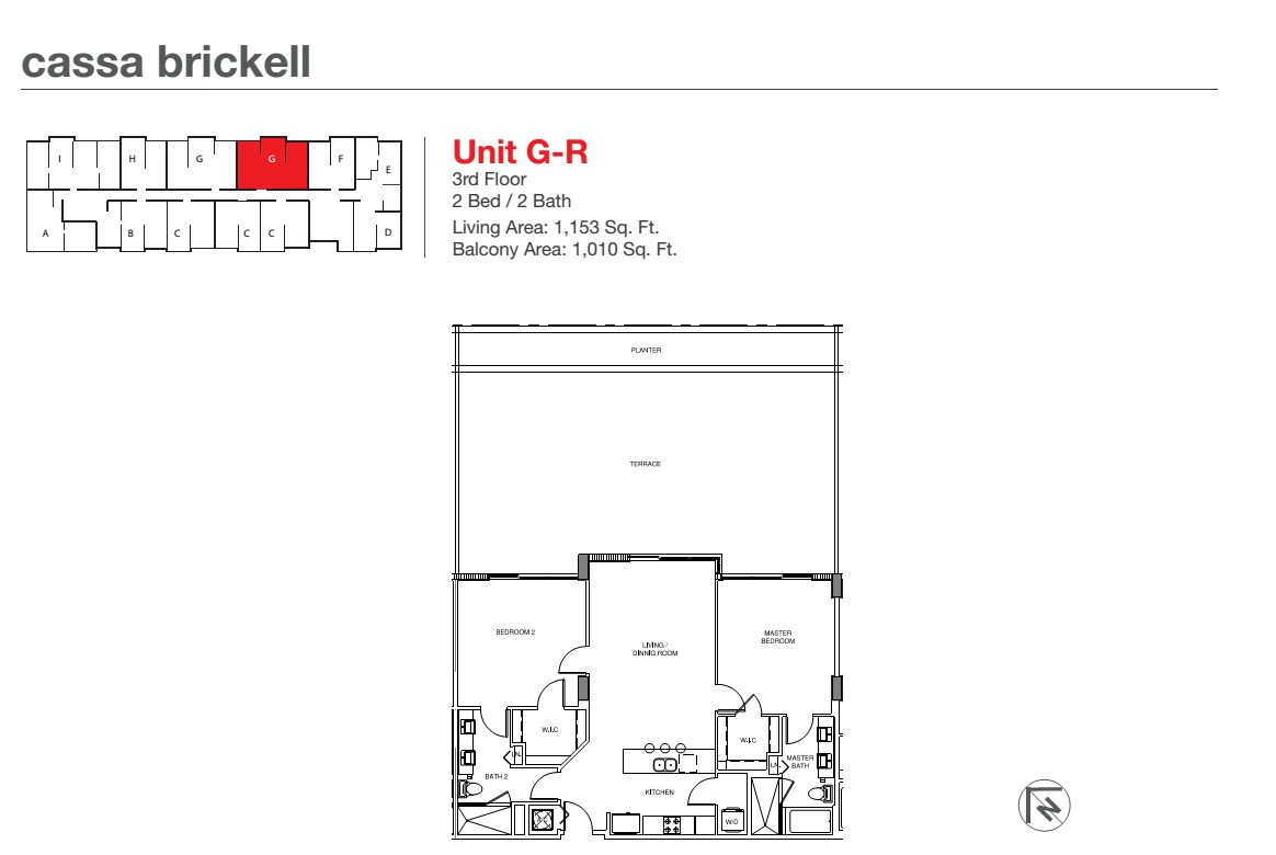 Cassa Brickell Unit G-R 3rd floor