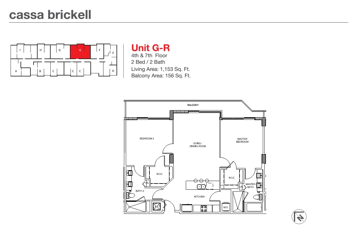 Cassa Brickell Unit G-R 4th & 7th floor