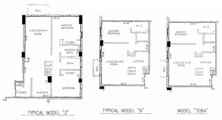 Fortune House Condo Models 3, 9, 709A
