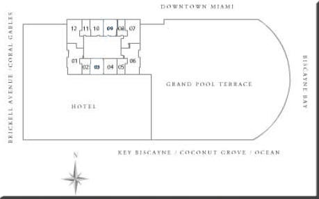 Four Seasons Condo Hotel Key Plan