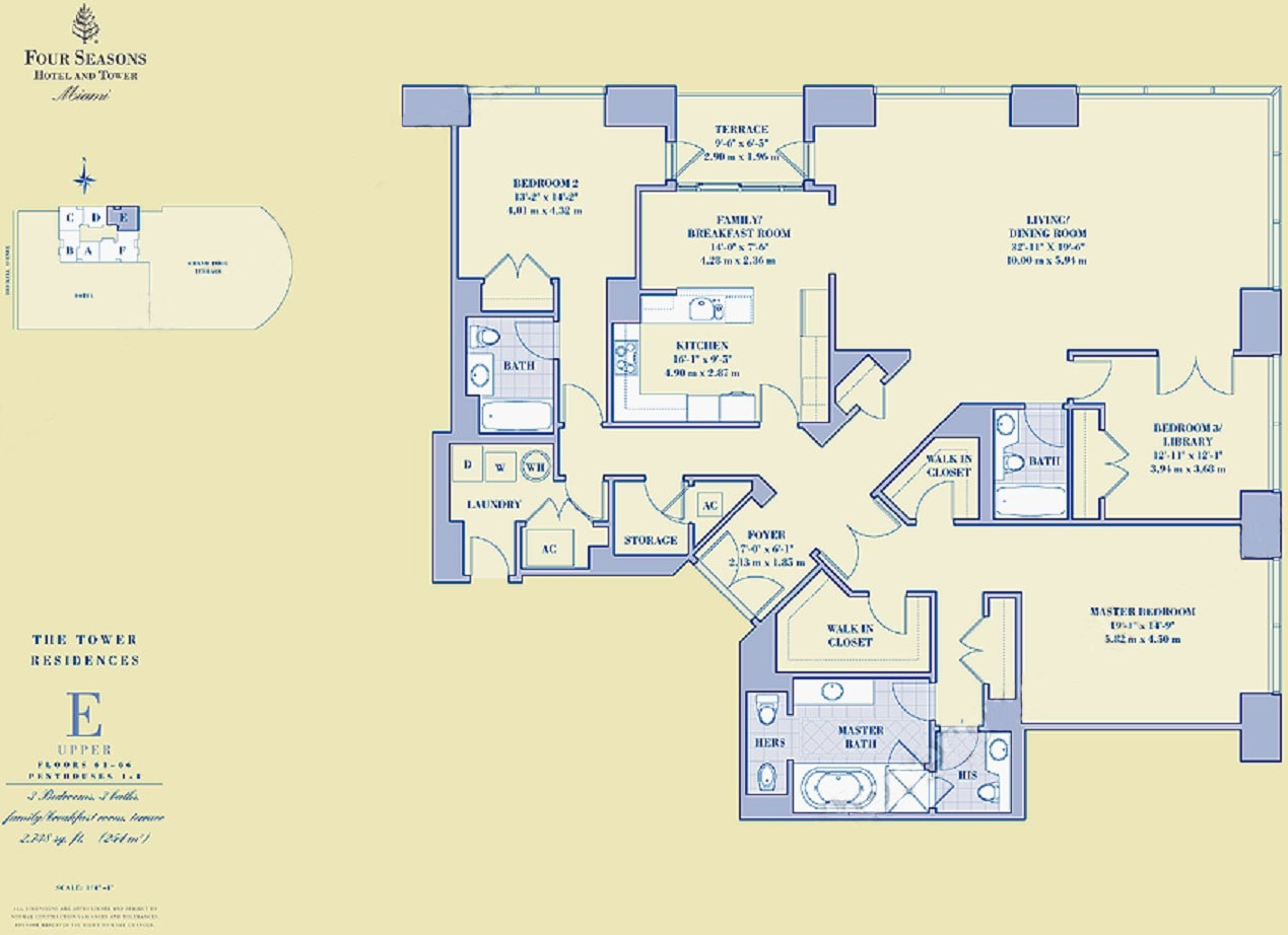 Four Seasons Residences Model E Floors 61-66 PH 1-4