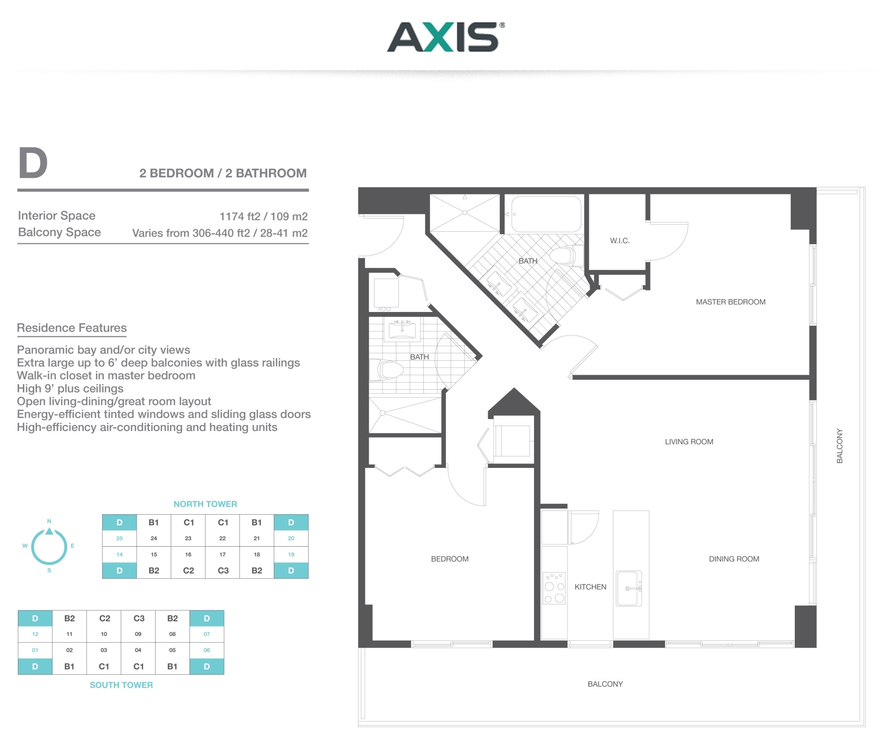 The Axis on Brickell II North Residence D