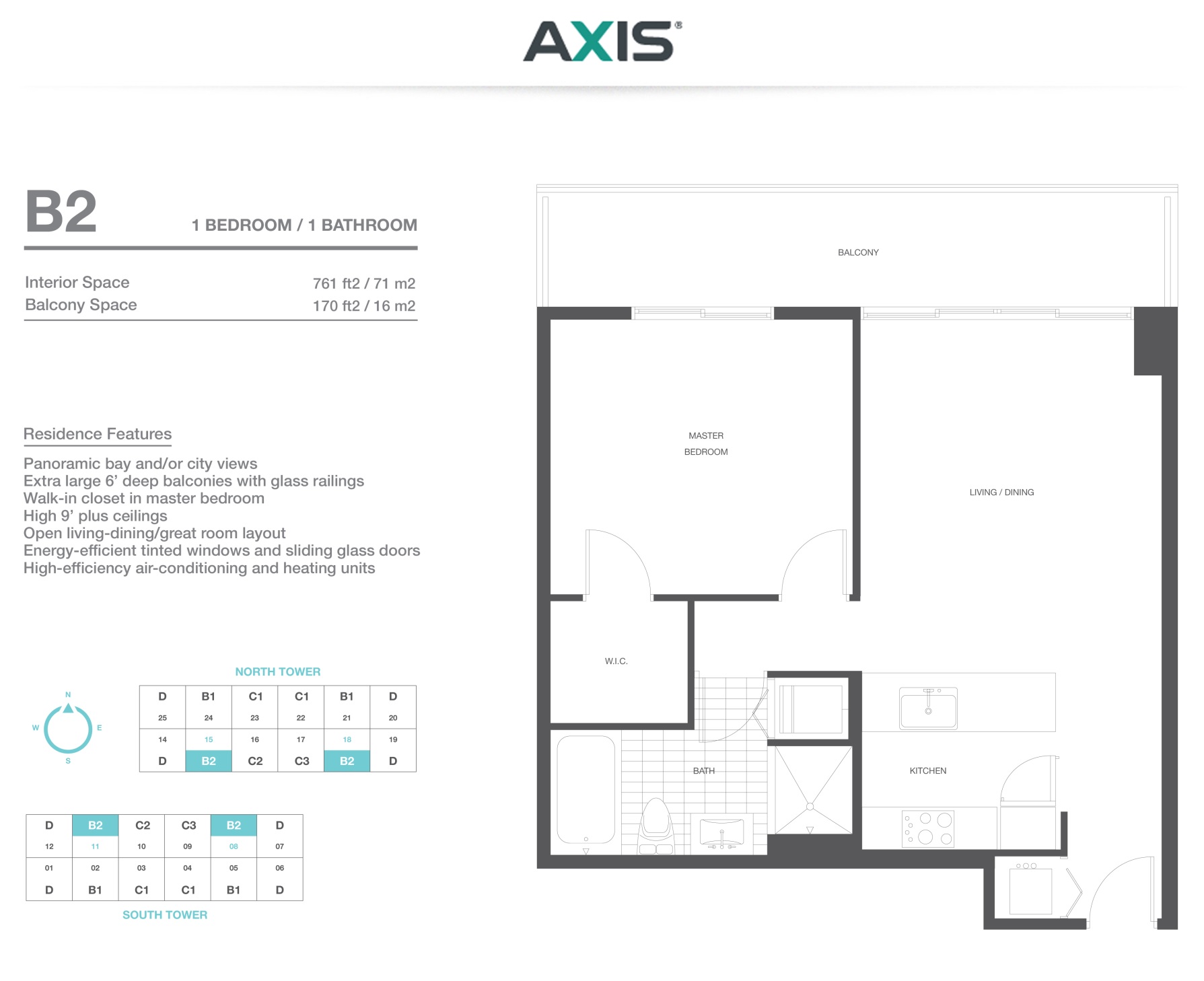 The Axis on Brickell South Residence B2