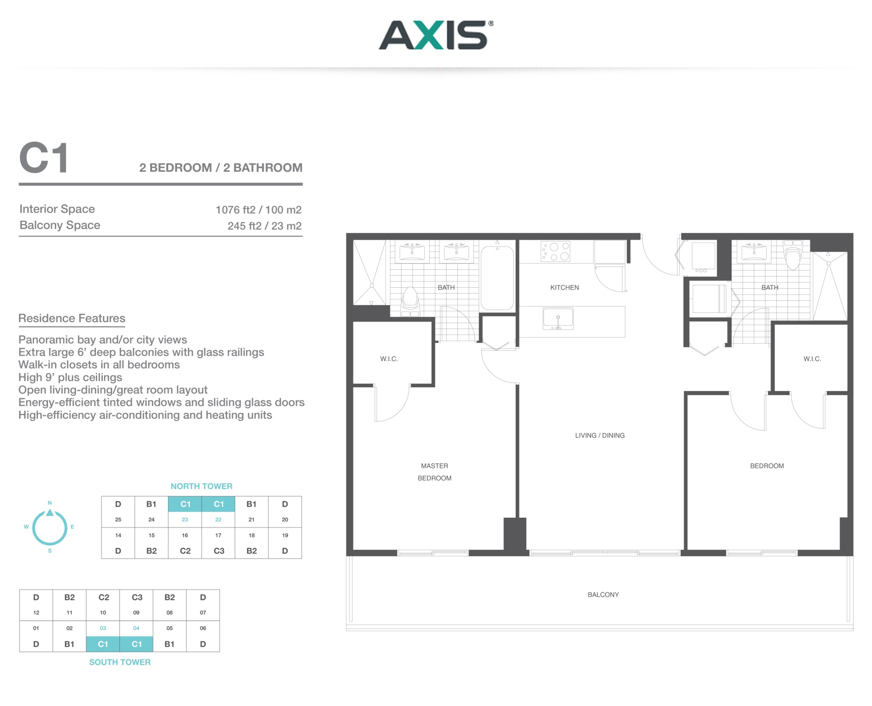 The Axis on Brickell South Residence C1