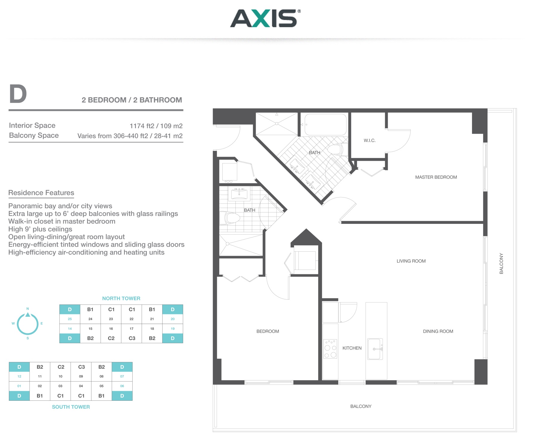 The Axis on Brickell South Residence D