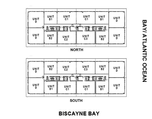 The Axis on Brickell South Key Plan