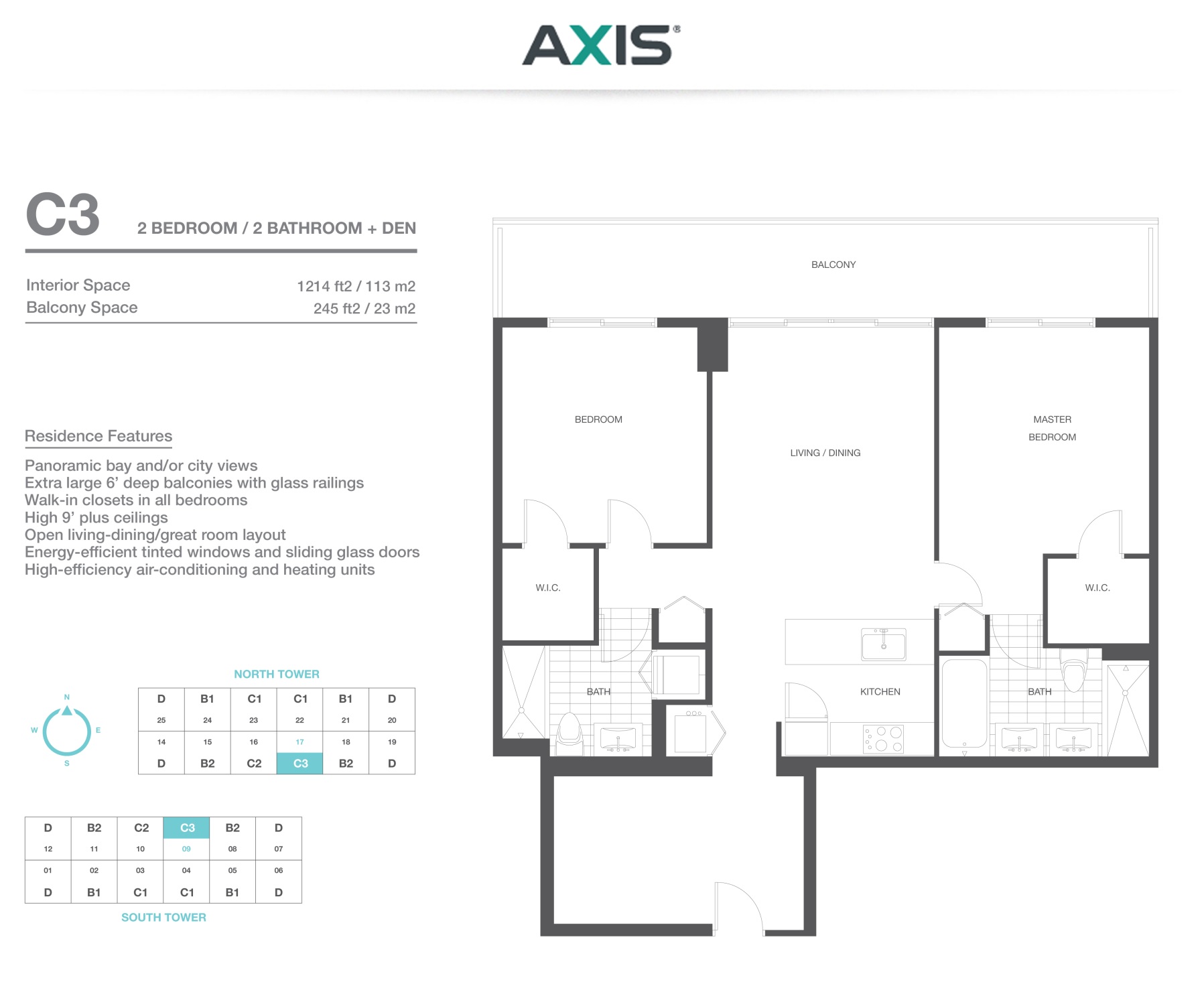 The Axis on Brickell South Residence C3