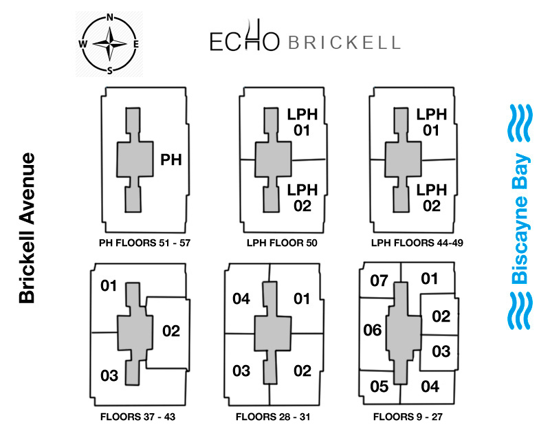 Echo Brickell Keyplan