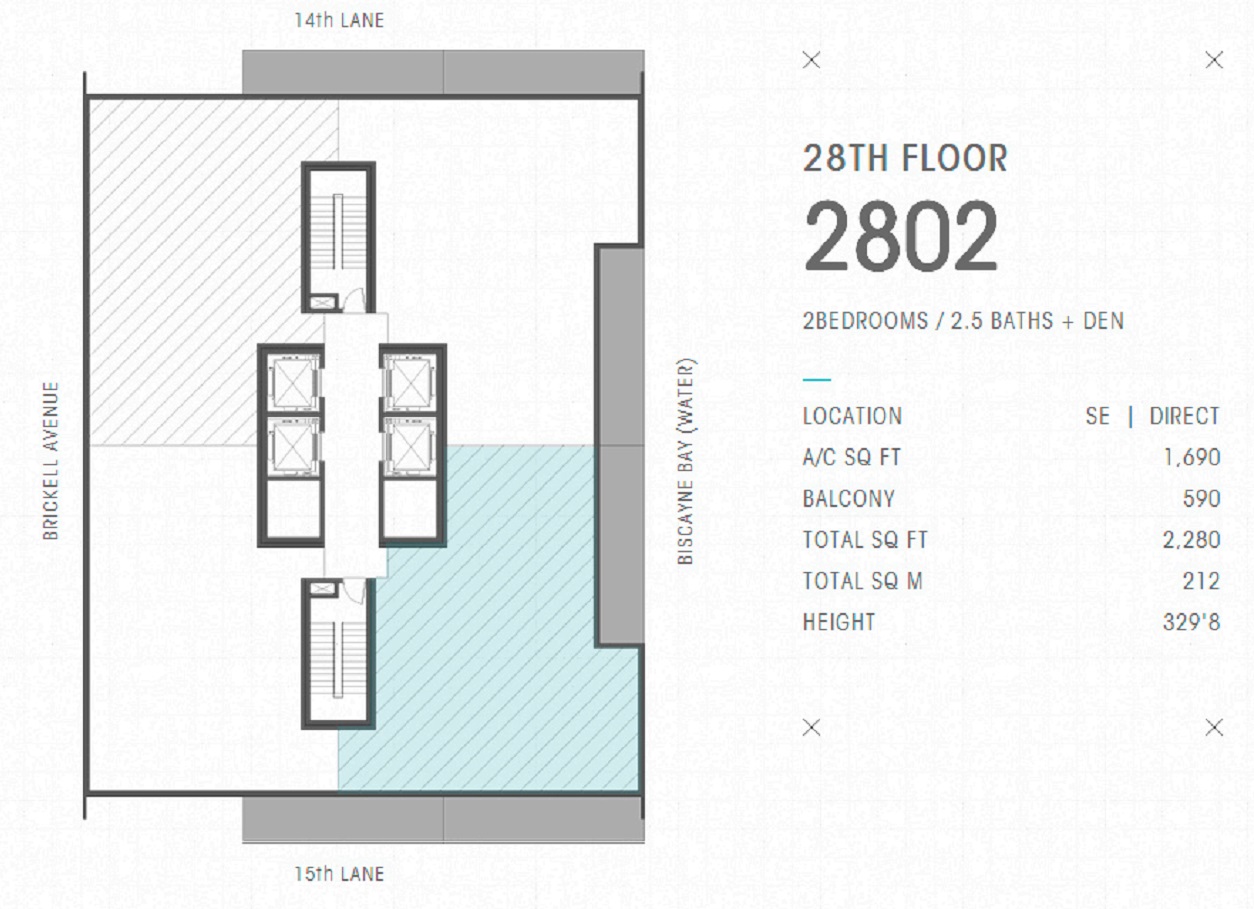Echo Brickell Residence 2802