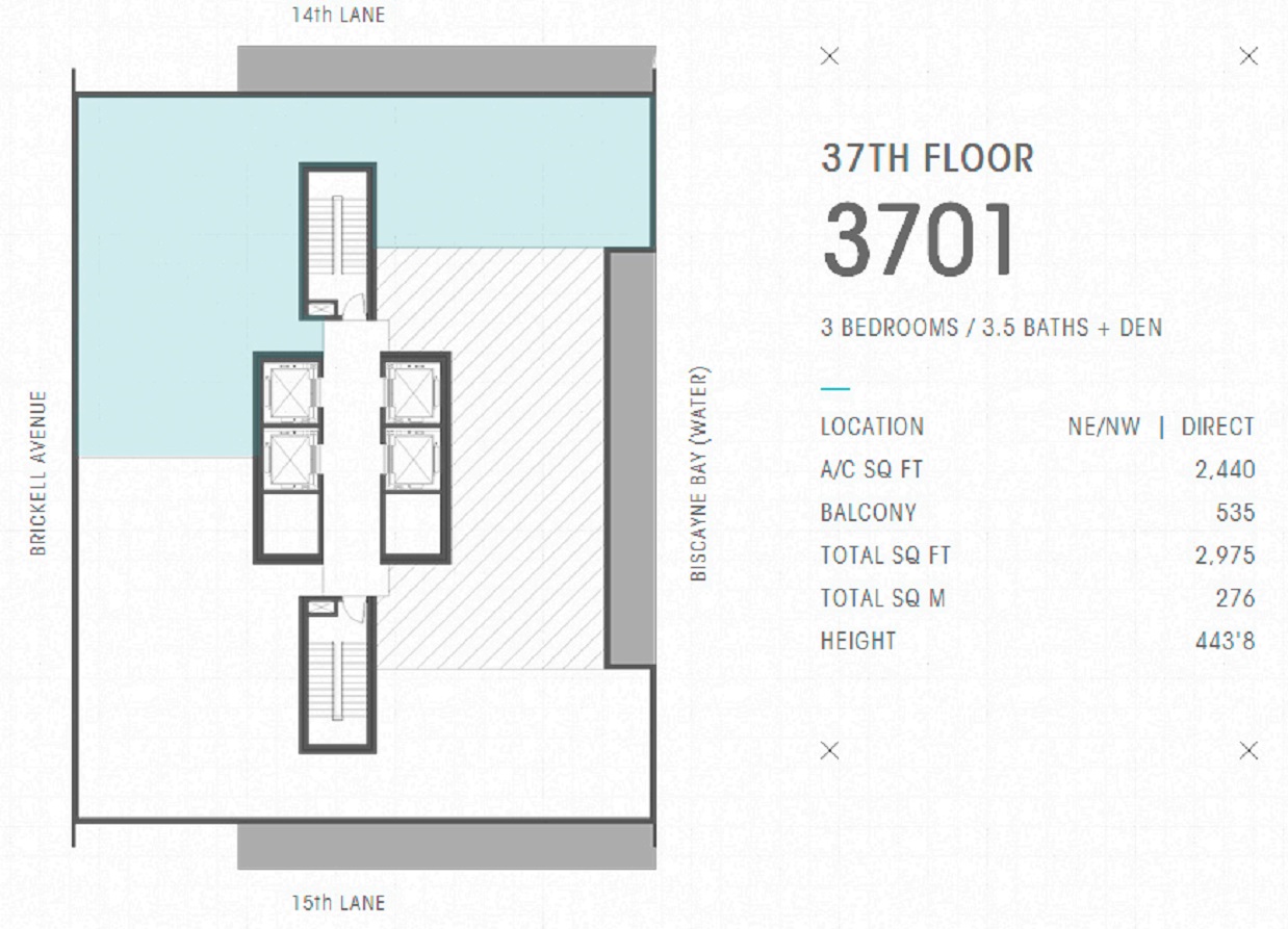 Echo Brickell Residence 3701