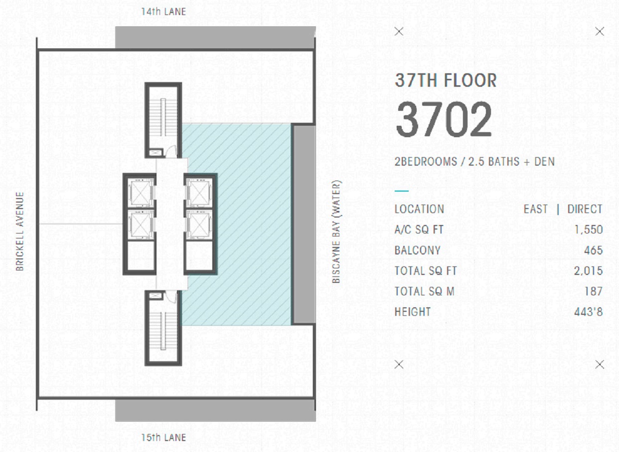Echo Brickell Residence 3702