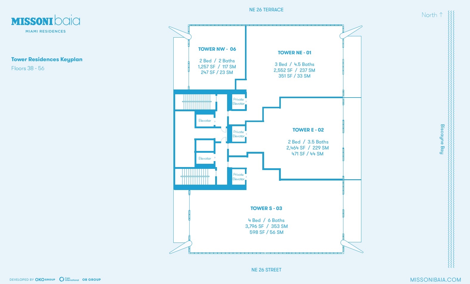 Keyplan_Floors 38-56