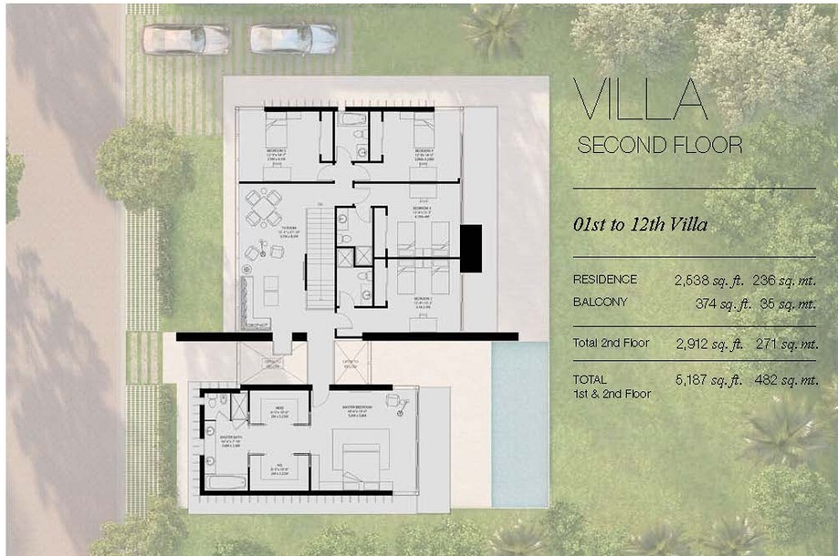 Oceana North Key Biscayne Residence Villa Floor 2