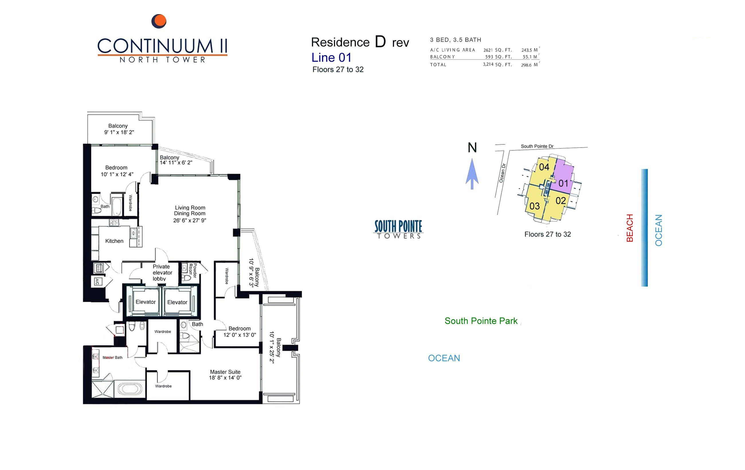 Continuum North Tower Residence D rev Line 01