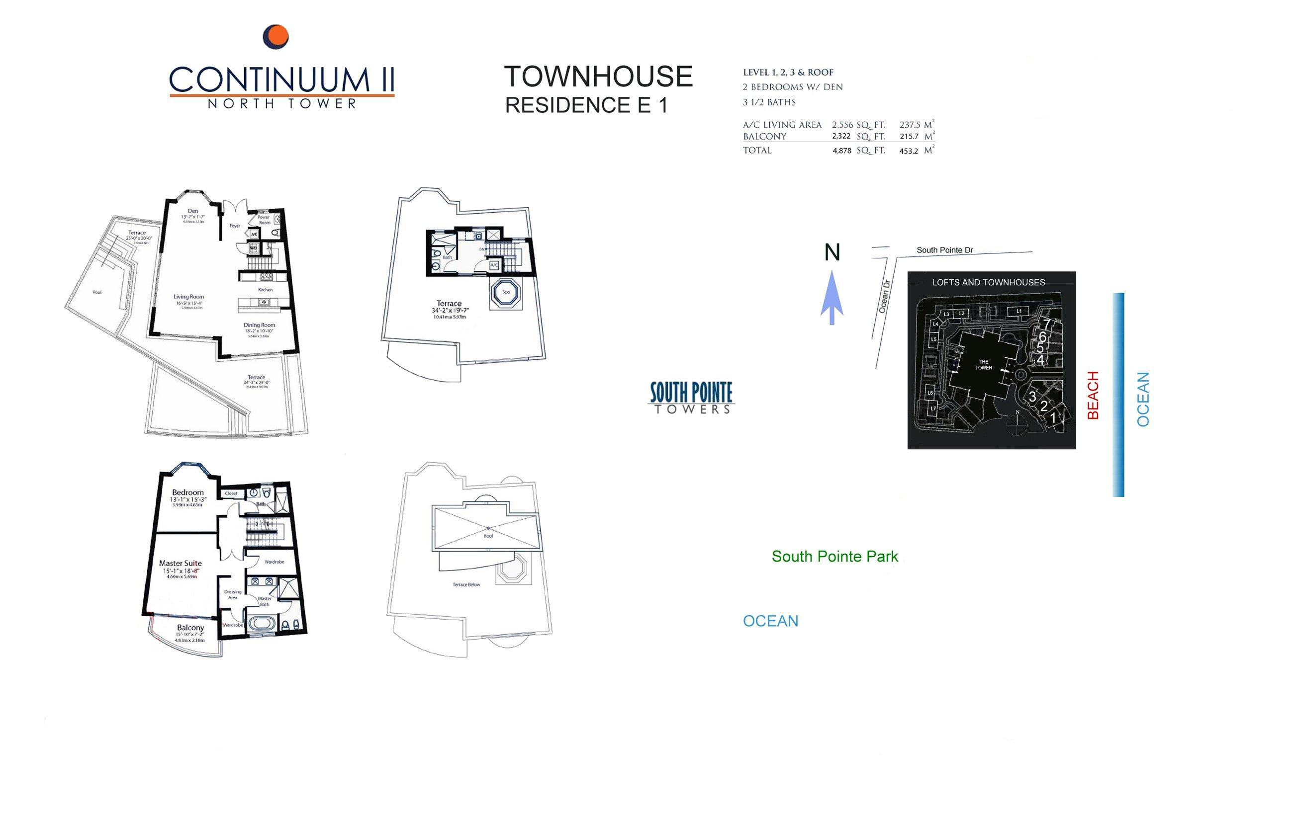 Continuum North Tower Townhouse Residence E1