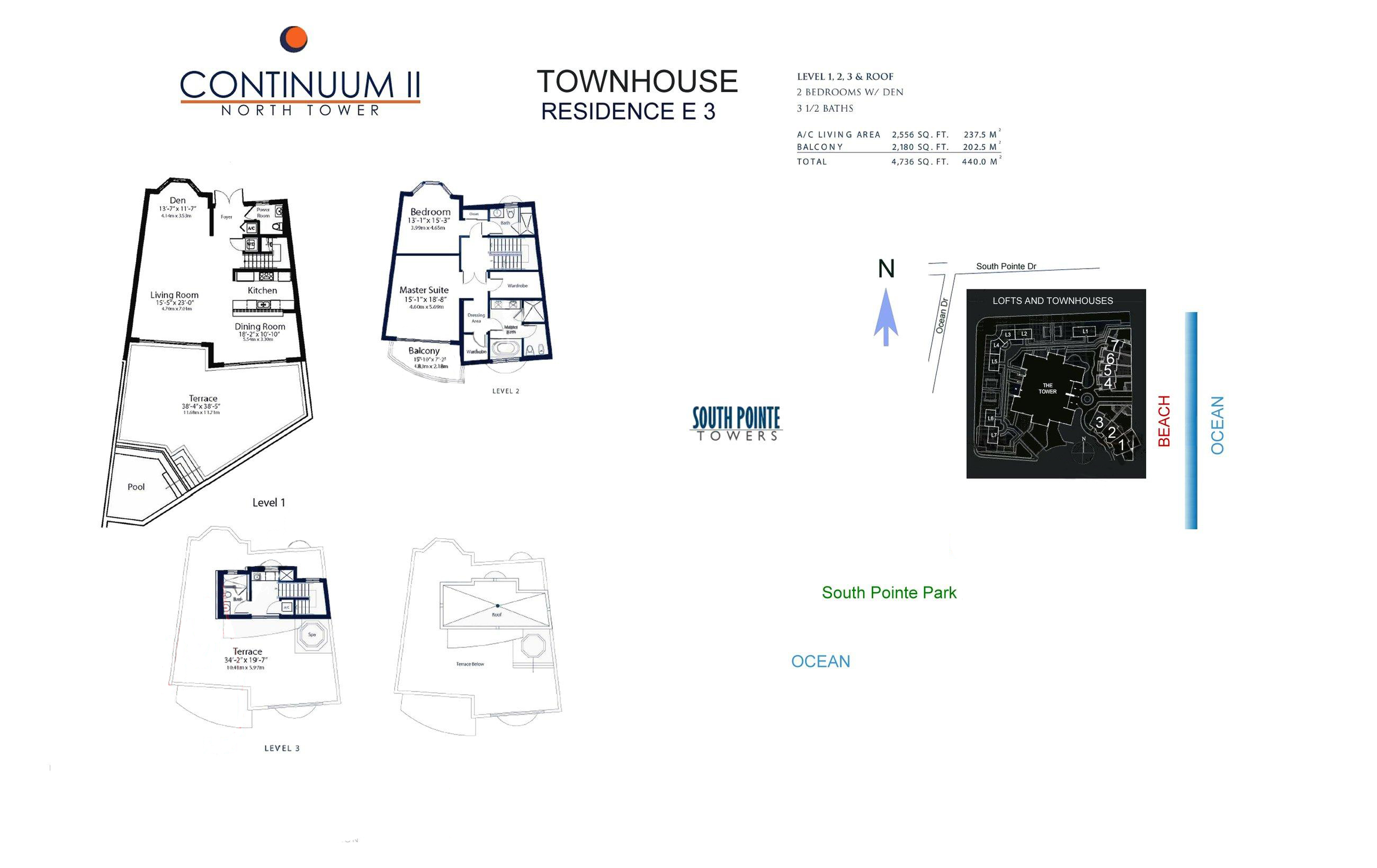 Continuum North Tower Townhouse Residence E3