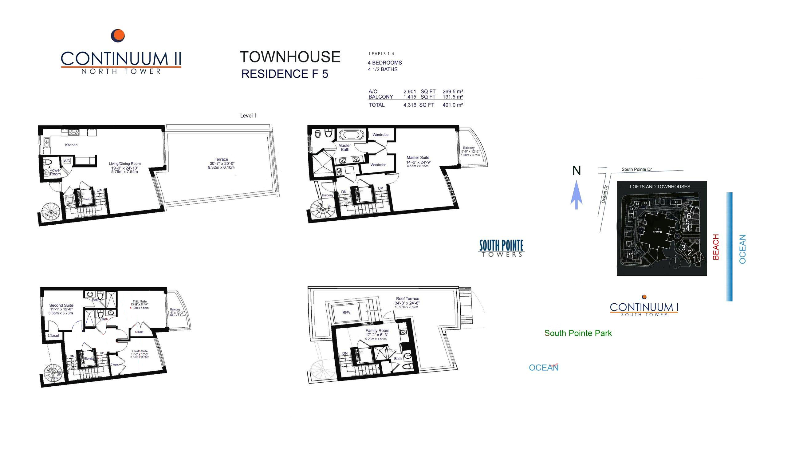 Continuum North Tower Townhouse Residence F5
