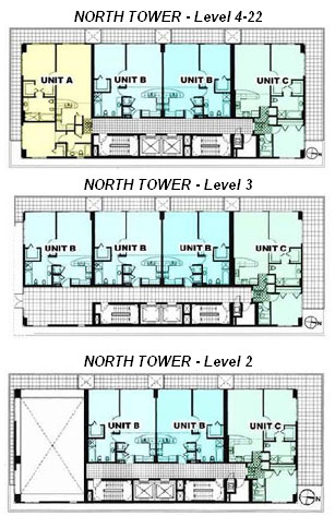 Bentley Bay North Tower Key Plan