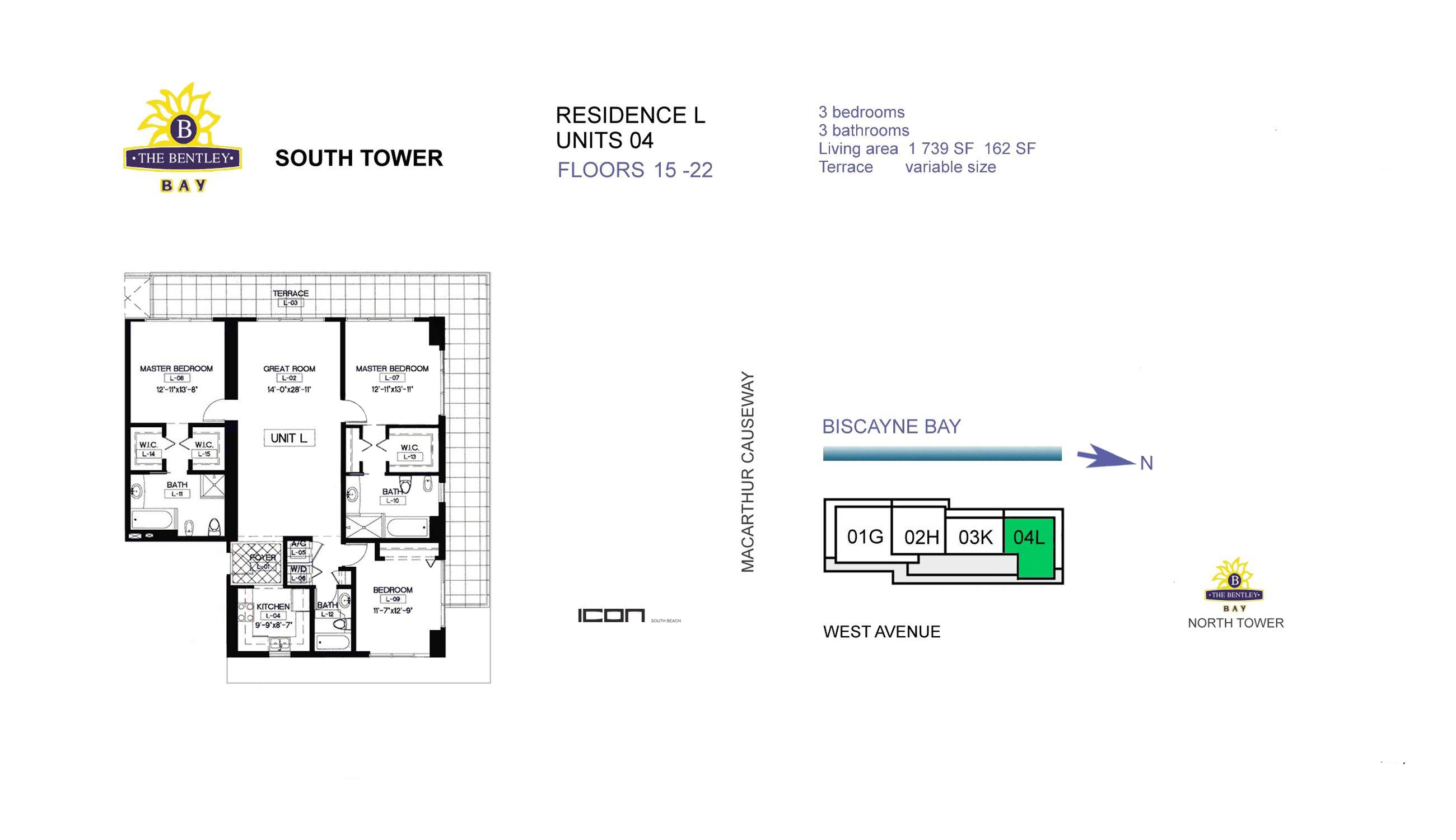 Bentley Bay South Tower Residence L