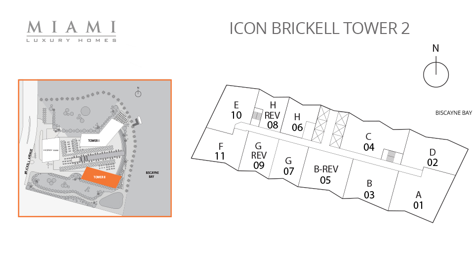 Icon Brickell South Keyplan