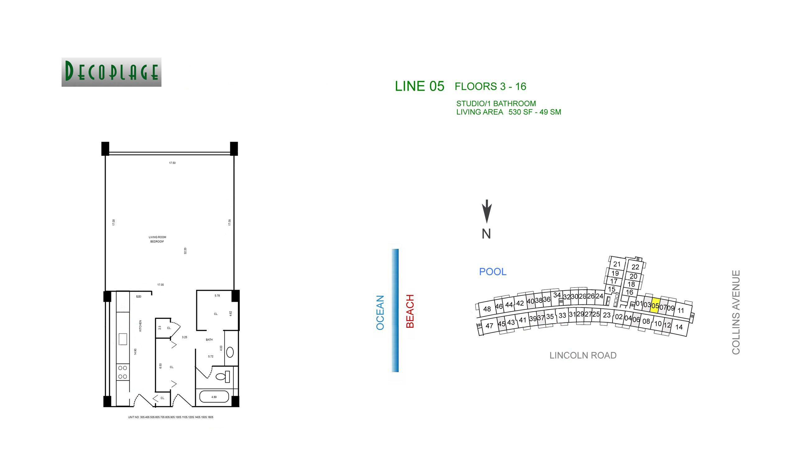 Decoplage Lines 05 Floors 3-16