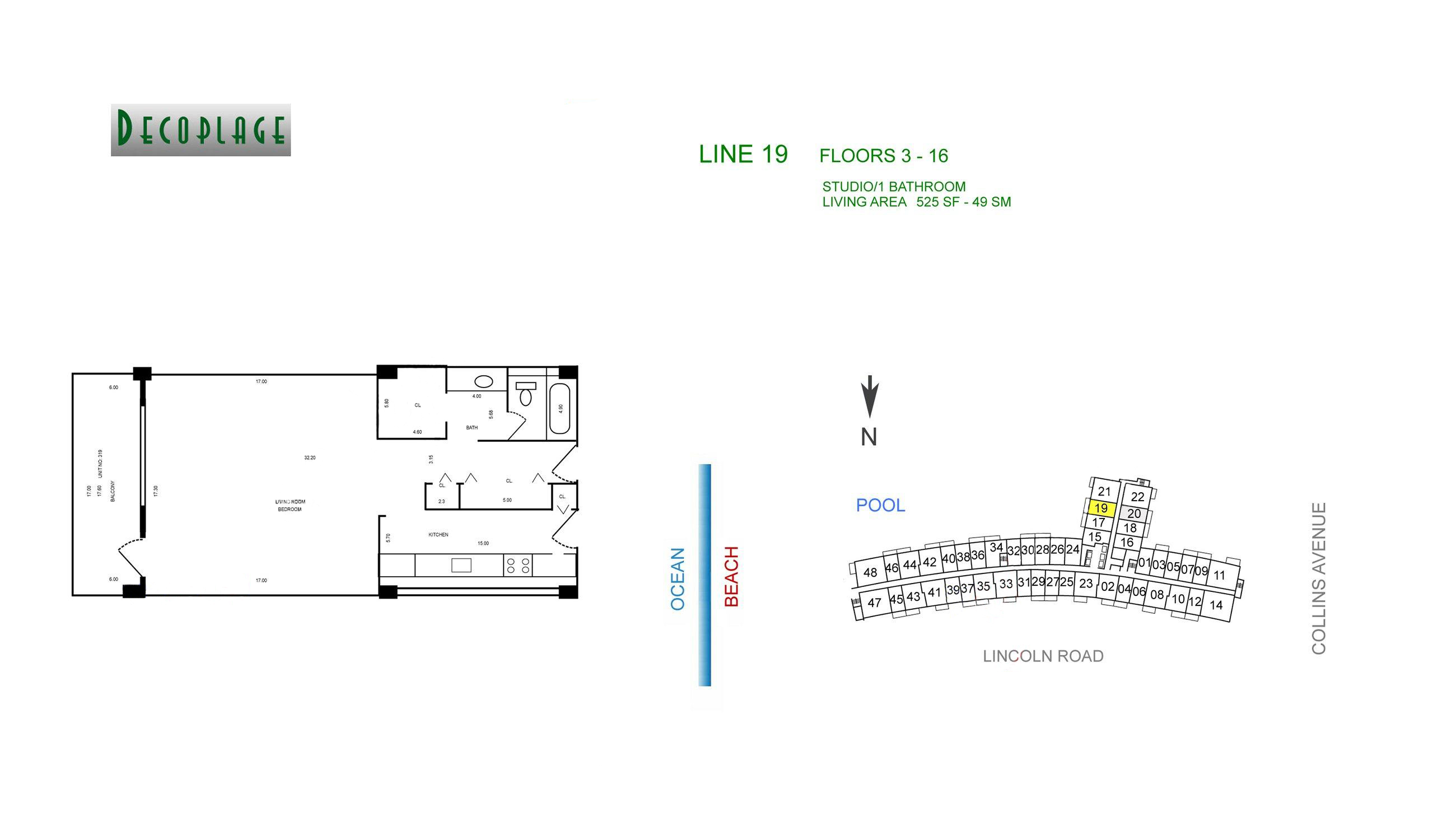 Decoplage Lines 19 Floors 3-16