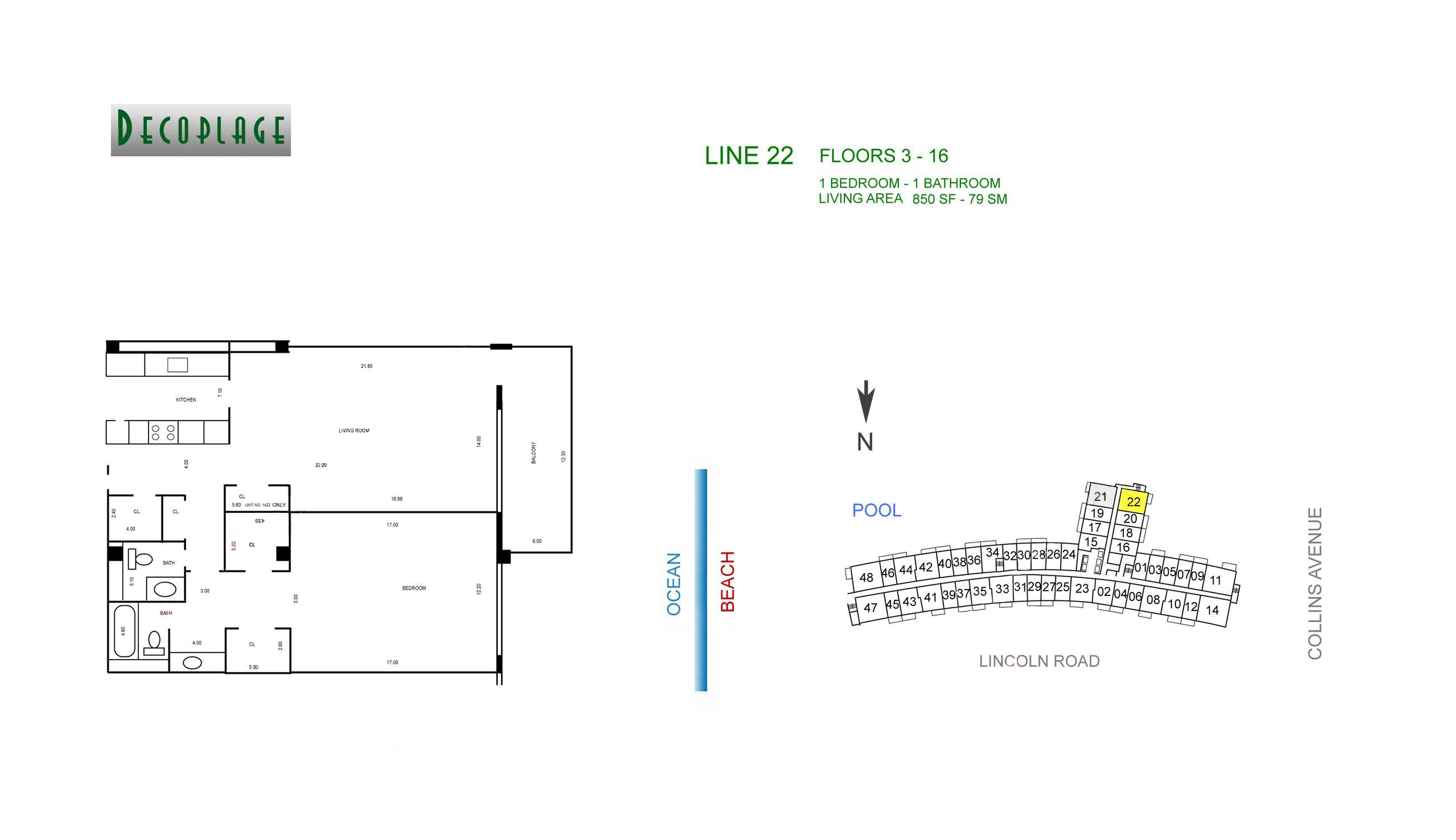 Decoplage Lines 22 Floors 3-16