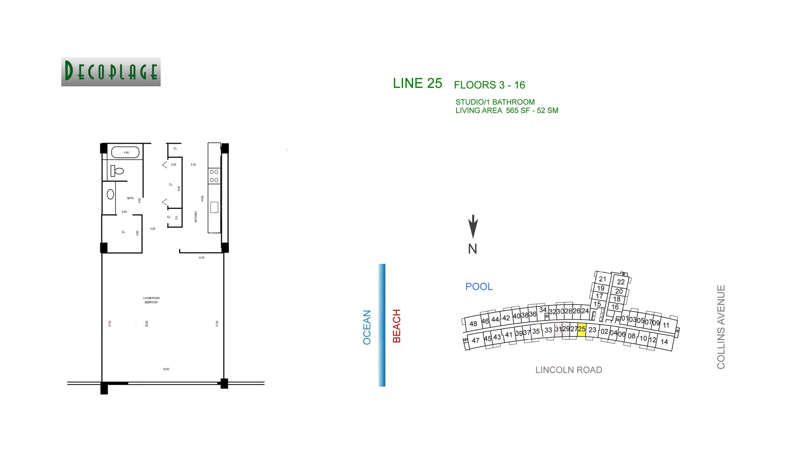 Decoplage Lines 25 Floors 3-16