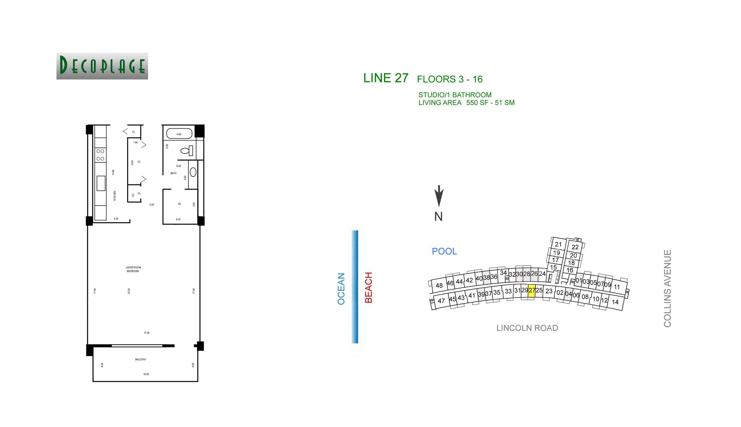 Decoplage Lines 27 Floors 3-16