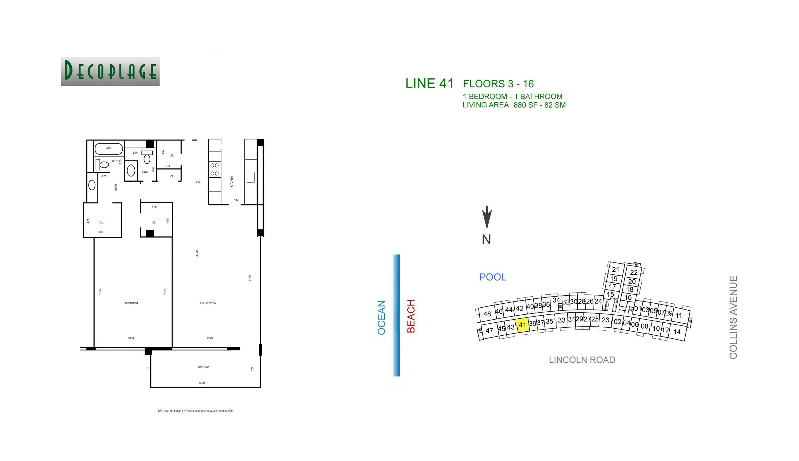 Decoplage Lines 41 Floors 3-16