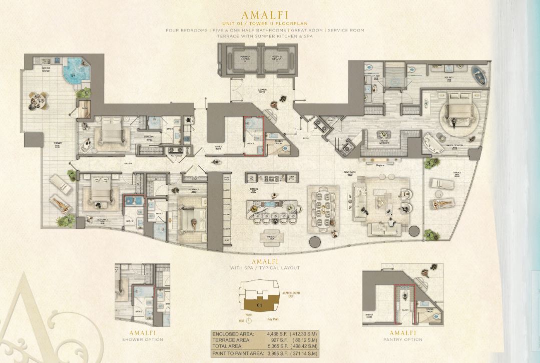 Estates at Acqualina Amalfi Tower 2 Unit 01