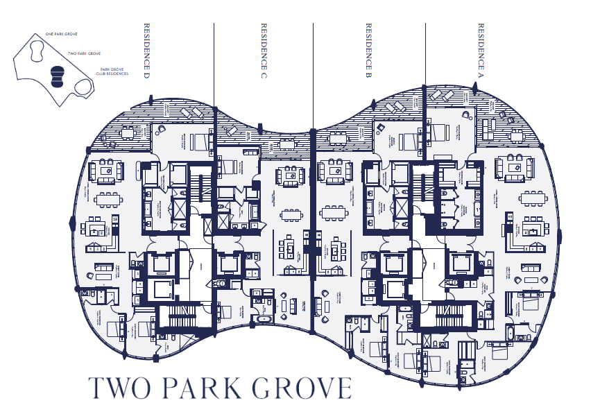 Two Park Grove Key Plan