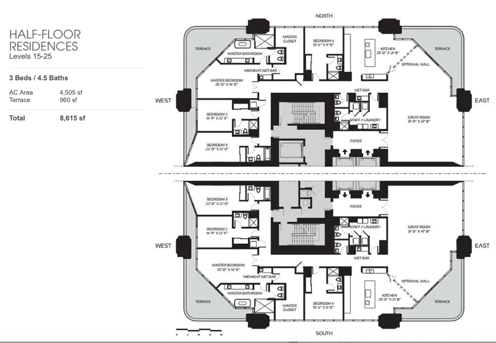 Half Floor Residences 15-25