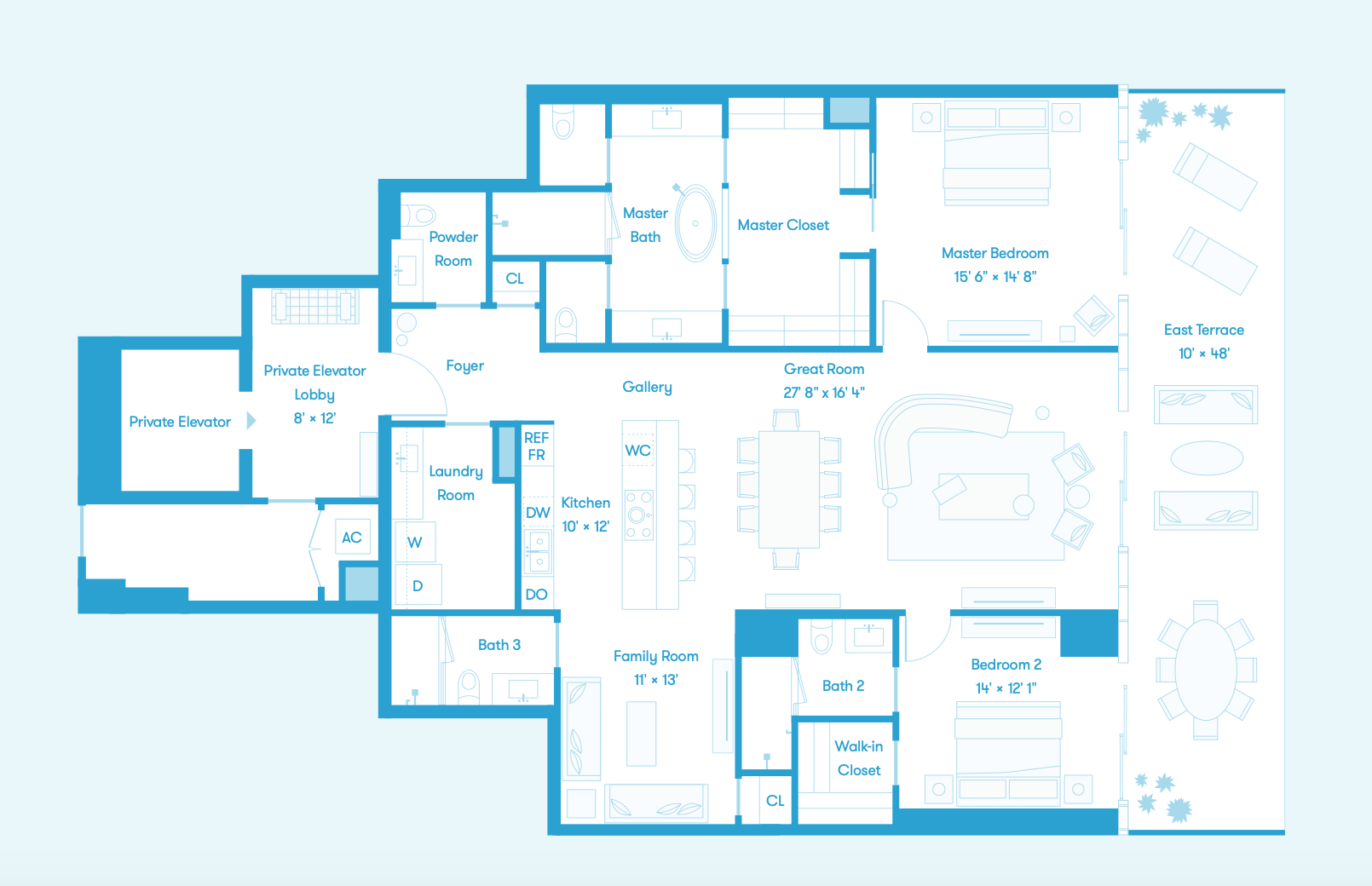 Bay Residence E Floors 8 - 36